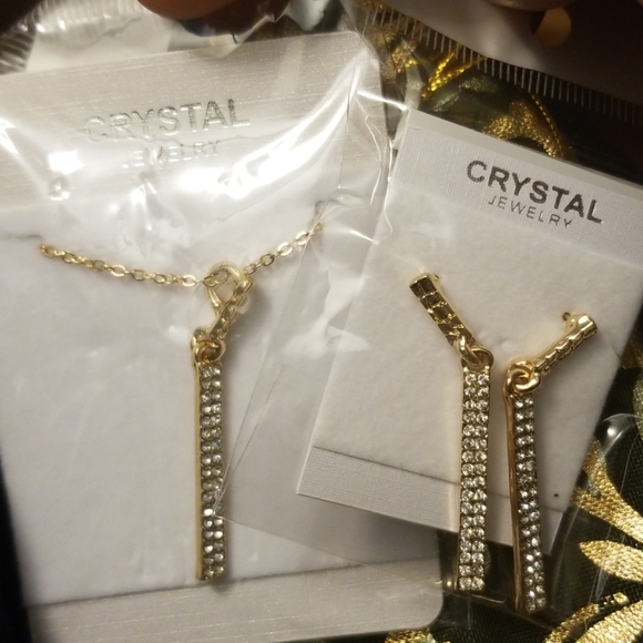 Jewelry - Fashion jewelry set 18K GP Necklace Earrings